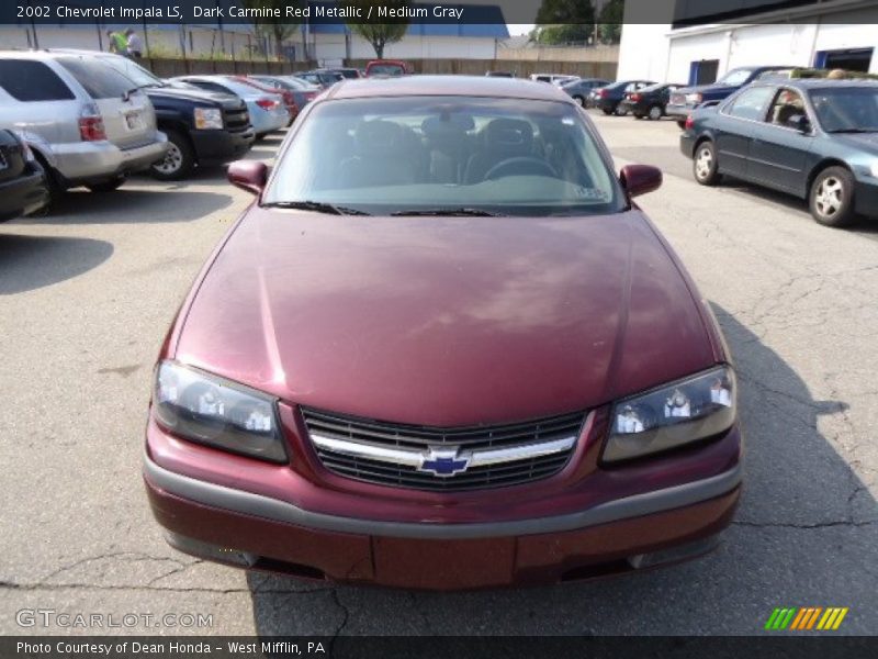 Dark Carmine Red Metallic / Medium Gray 2002 Chevrolet Impala LS