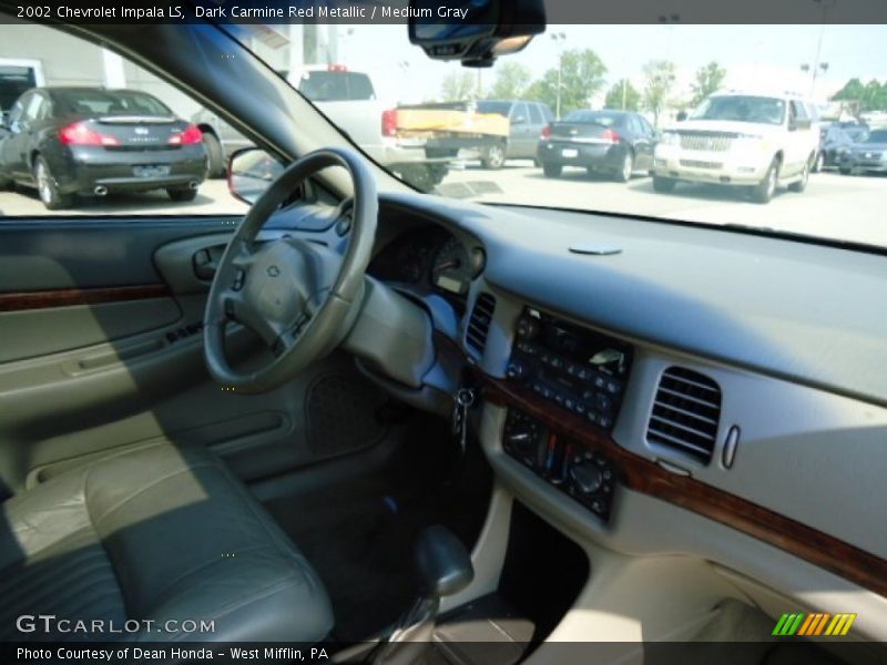 Dark Carmine Red Metallic / Medium Gray 2002 Chevrolet Impala LS