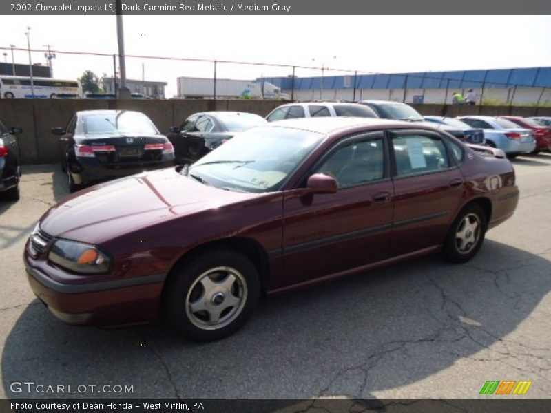 Dark Carmine Red Metallic / Medium Gray 2002 Chevrolet Impala LS