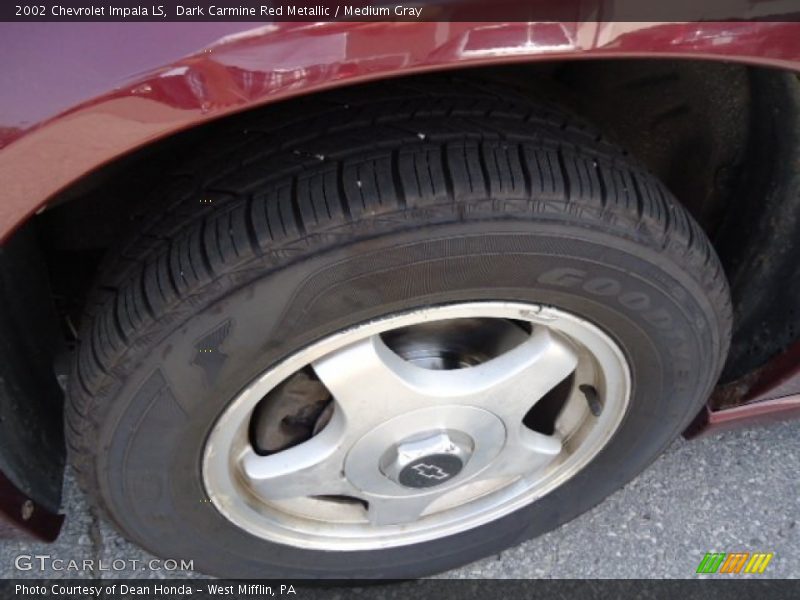 Dark Carmine Red Metallic / Medium Gray 2002 Chevrolet Impala LS