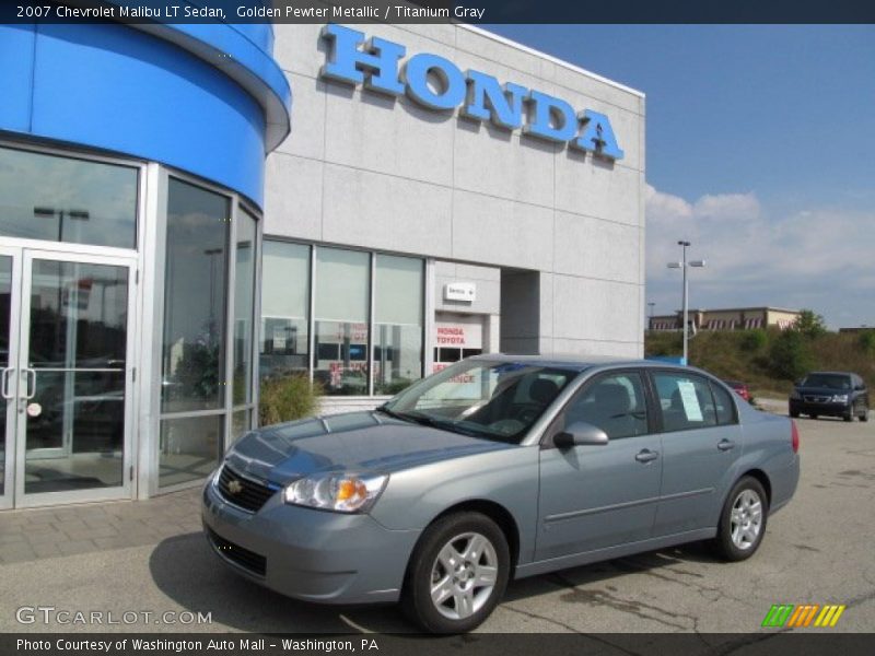 Golden Pewter Metallic / Titanium Gray 2007 Chevrolet Malibu LT Sedan