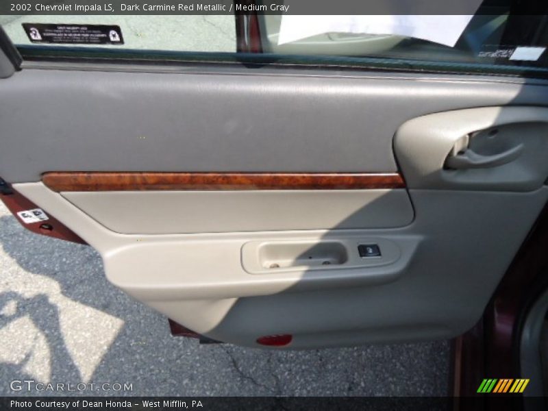 Dark Carmine Red Metallic / Medium Gray 2002 Chevrolet Impala LS