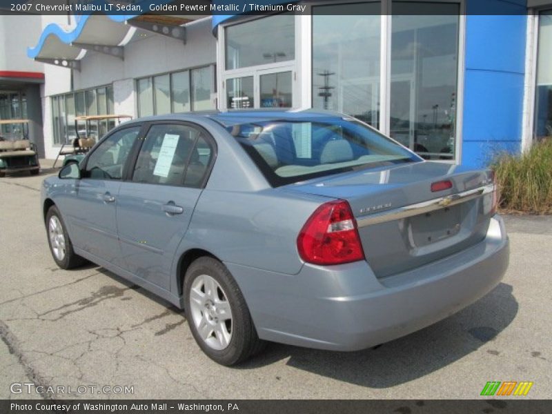 Golden Pewter Metallic / Titanium Gray 2007 Chevrolet Malibu LT Sedan