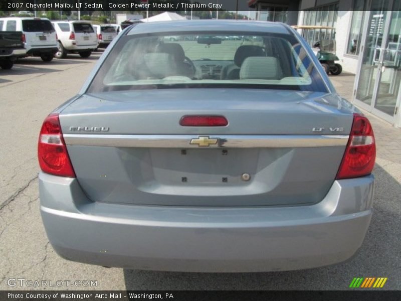 Golden Pewter Metallic / Titanium Gray 2007 Chevrolet Malibu LT Sedan