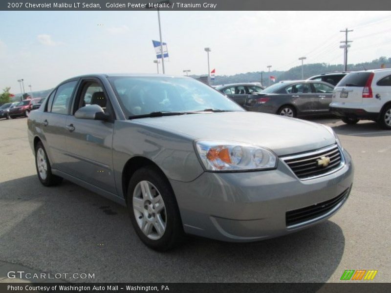 Golden Pewter Metallic / Titanium Gray 2007 Chevrolet Malibu LT Sedan