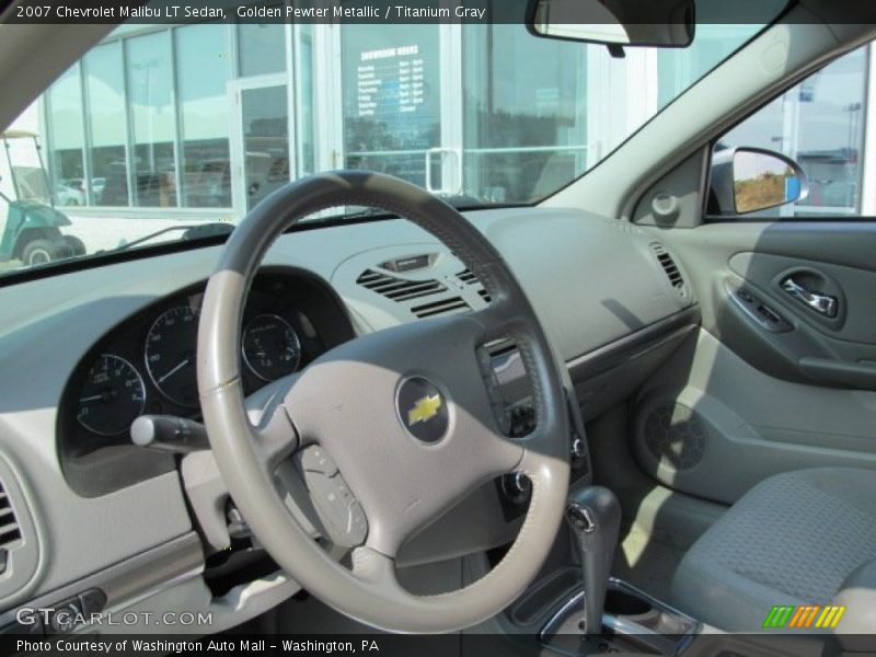 Golden Pewter Metallic / Titanium Gray 2007 Chevrolet Malibu LT Sedan