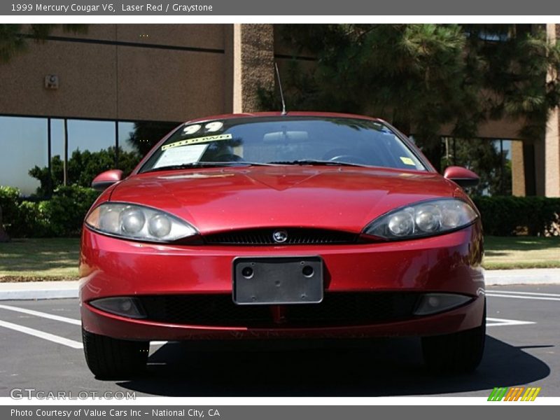 Laser Red / Graystone 1999 Mercury Cougar V6