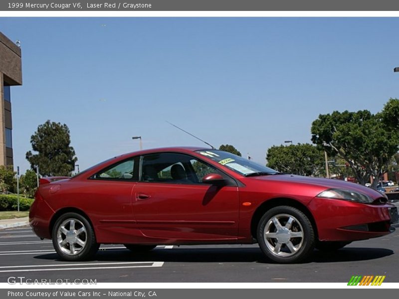 Laser Red / Graystone 1999 Mercury Cougar V6