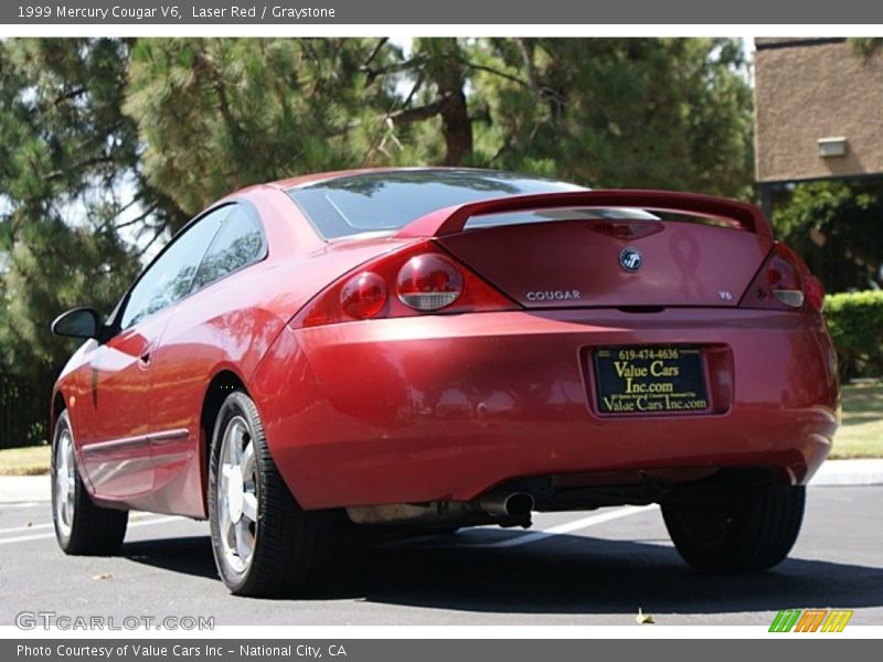 Laser Red / Graystone 1999 Mercury Cougar V6