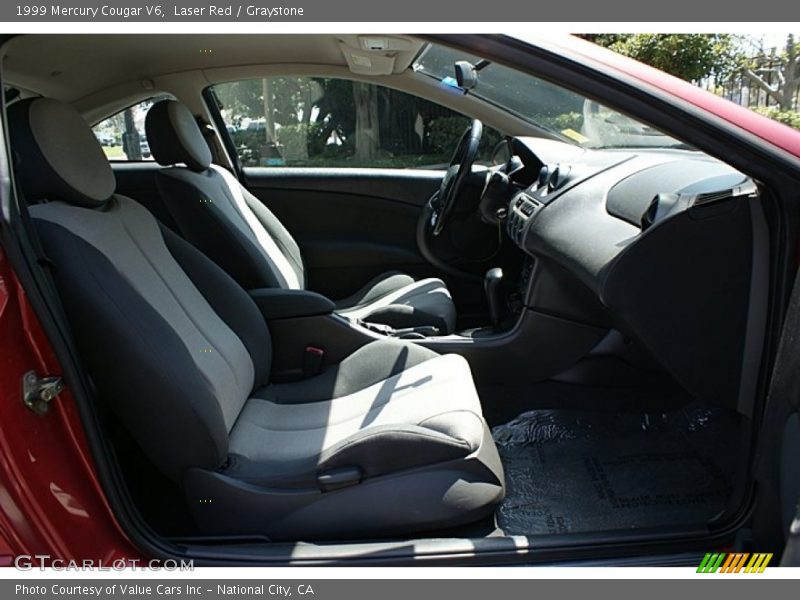 Laser Red / Graystone 1999 Mercury Cougar V6