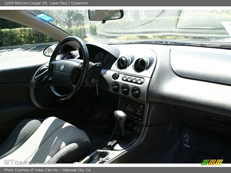 Laser Red / Graystone 1999 Mercury Cougar V6