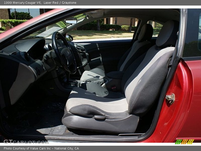 Laser Red / Graystone 1999 Mercury Cougar V6