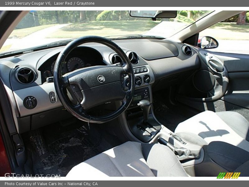Laser Red / Graystone 1999 Mercury Cougar V6