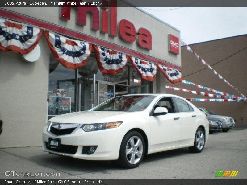 Premium White Pearl / Ebony 2009 Acura TSX Sedan
