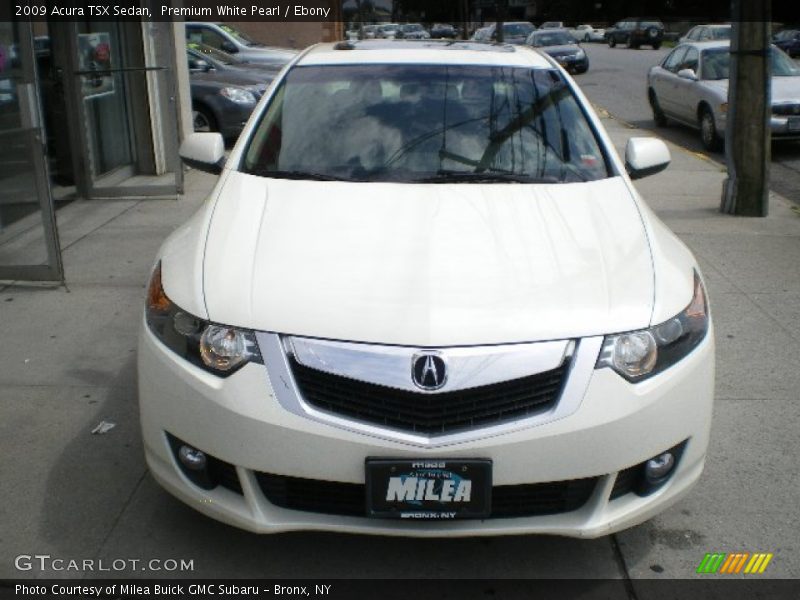 Premium White Pearl / Ebony 2009 Acura TSX Sedan