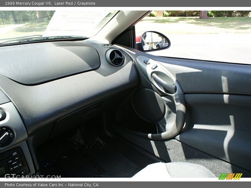 Laser Red / Graystone 1999 Mercury Cougar V6