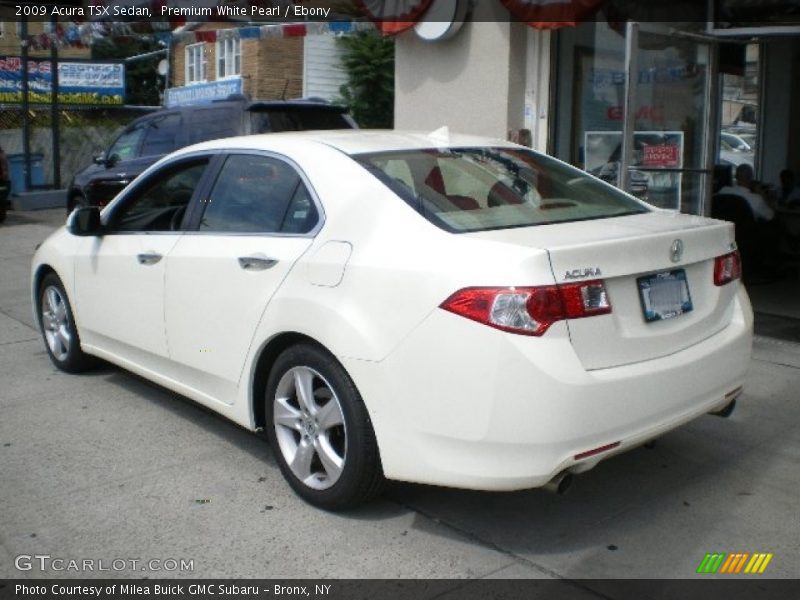 Premium White Pearl / Ebony 2009 Acura TSX Sedan