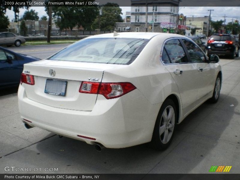 Premium White Pearl / Ebony 2009 Acura TSX Sedan