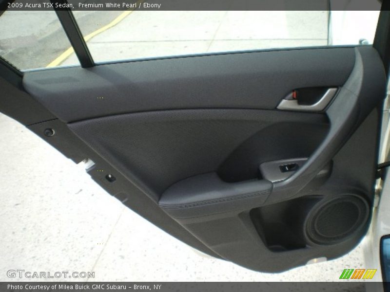 Premium White Pearl / Ebony 2009 Acura TSX Sedan