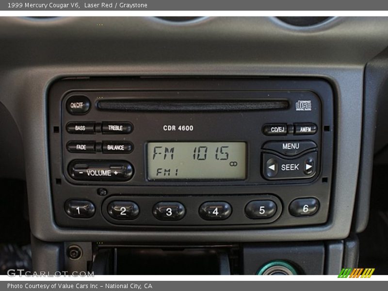 Laser Red / Graystone 1999 Mercury Cougar V6