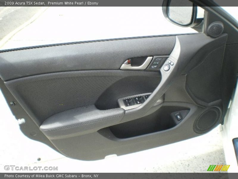 Premium White Pearl / Ebony 2009 Acura TSX Sedan
