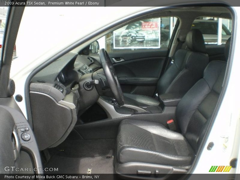 Premium White Pearl / Ebony 2009 Acura TSX Sedan