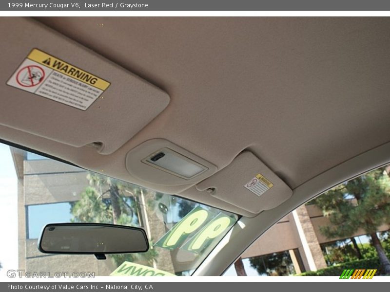 Laser Red / Graystone 1999 Mercury Cougar V6