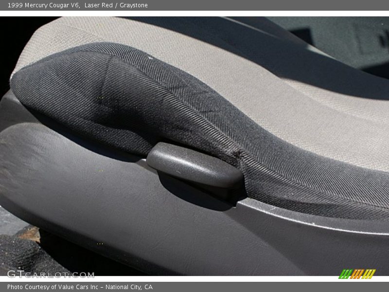 Laser Red / Graystone 1999 Mercury Cougar V6