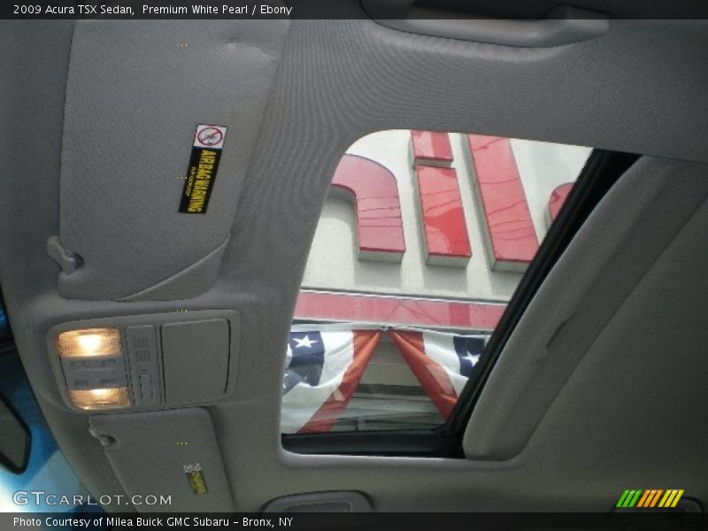 Premium White Pearl / Ebony 2009 Acura TSX Sedan