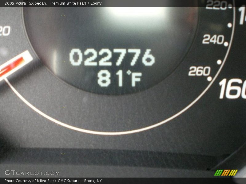 Premium White Pearl / Ebony 2009 Acura TSX Sedan