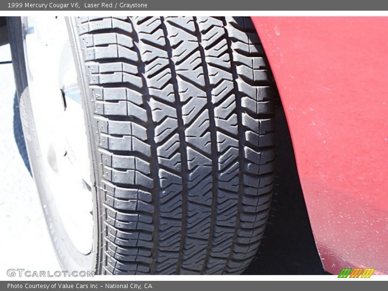 Laser Red / Graystone 1999 Mercury Cougar V6