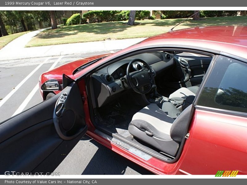 Laser Red / Graystone 1999 Mercury Cougar V6
