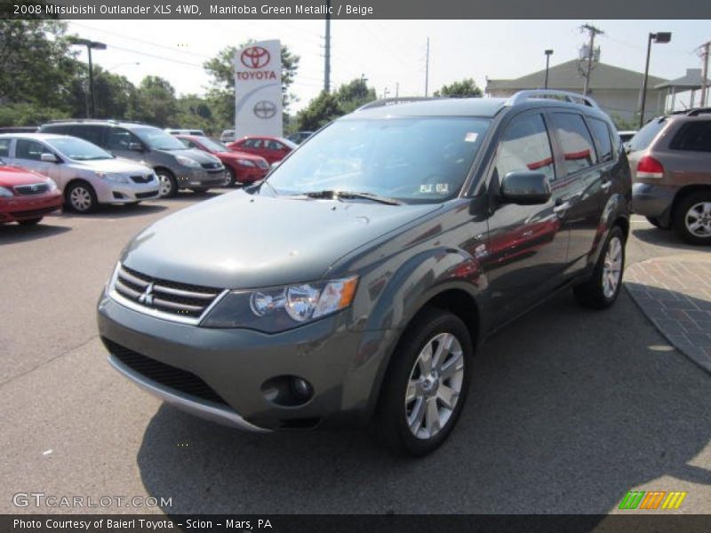 Manitoba Green Metallic / Beige 2008 Mitsubishi Outlander XLS 4WD