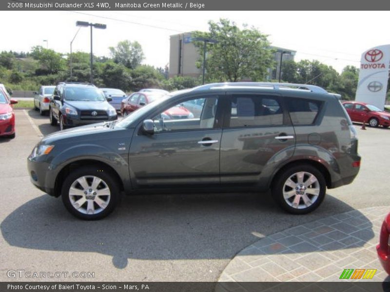 Manitoba Green Metallic / Beige 2008 Mitsubishi Outlander XLS 4WD