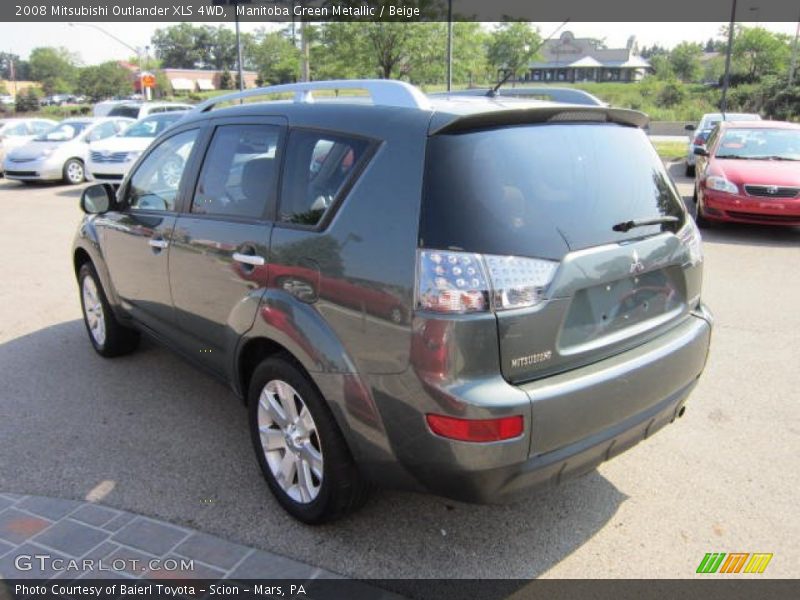Manitoba Green Metallic / Beige 2008 Mitsubishi Outlander XLS 4WD