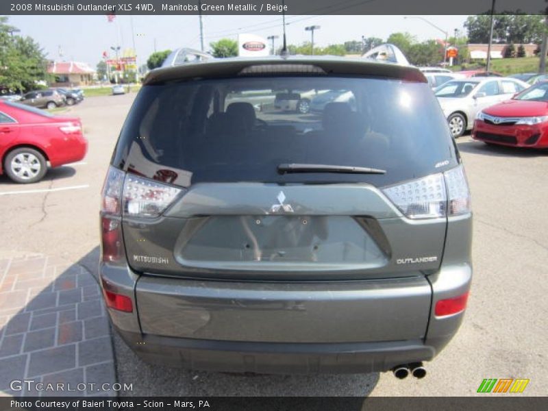 Manitoba Green Metallic / Beige 2008 Mitsubishi Outlander XLS 4WD