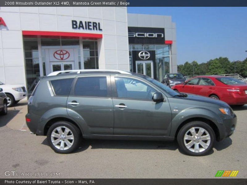 Manitoba Green Metallic / Beige 2008 Mitsubishi Outlander XLS 4WD