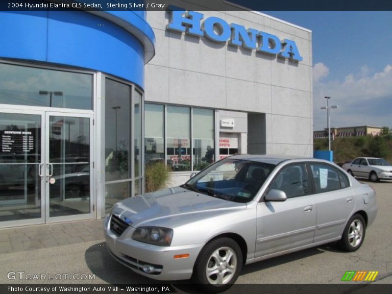 Sterling Silver / Gray 2004 Hyundai Elantra GLS Sedan