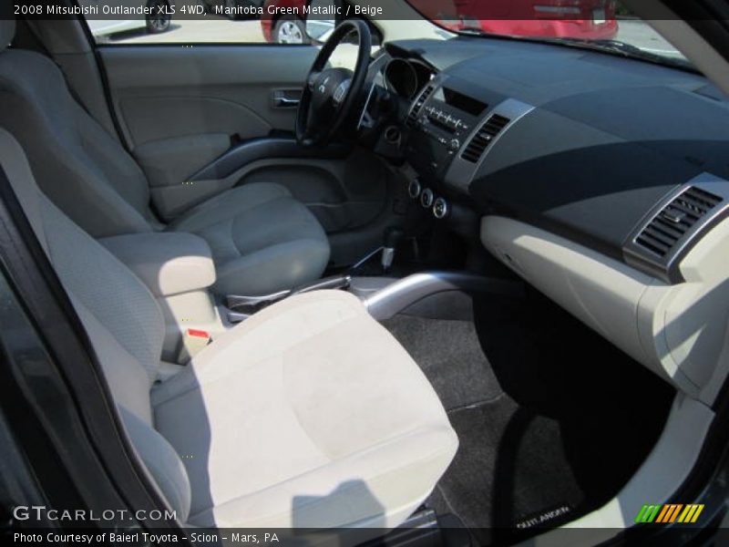 Manitoba Green Metallic / Beige 2008 Mitsubishi Outlander XLS 4WD