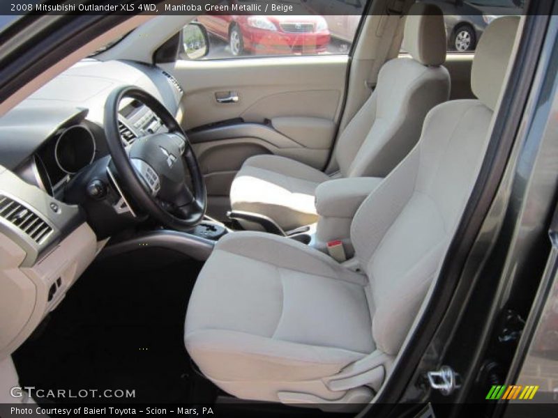 Manitoba Green Metallic / Beige 2008 Mitsubishi Outlander XLS 4WD