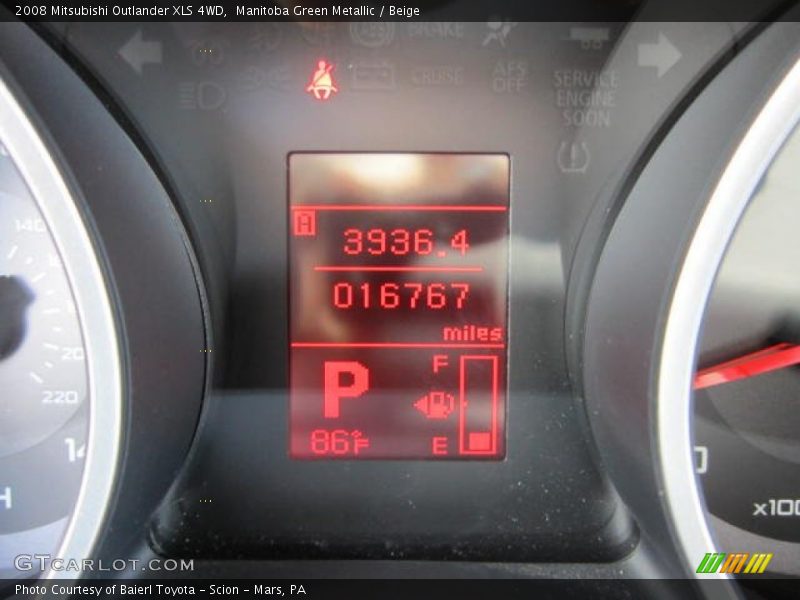 Manitoba Green Metallic / Beige 2008 Mitsubishi Outlander XLS 4WD