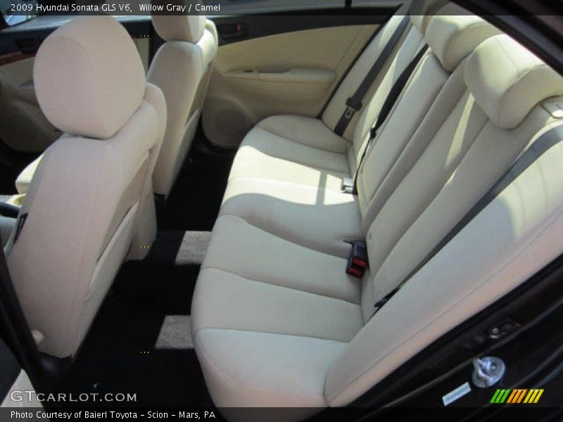Willow Gray / Camel 2009 Hyundai Sonata GLS V6