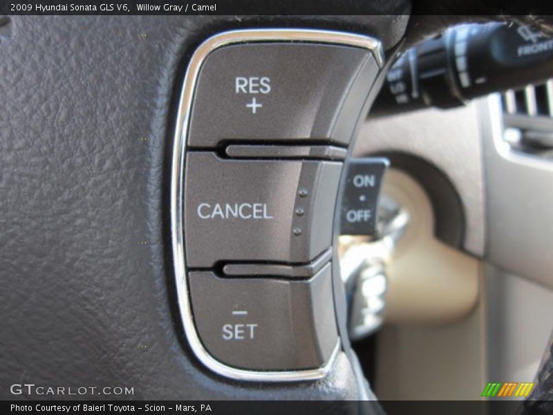 Willow Gray / Camel 2009 Hyundai Sonata GLS V6
