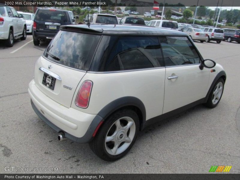 Pepper White / Panther Black 2002 Mini Cooper Hardtop