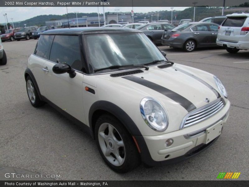 Pepper White / Panther Black 2002 Mini Cooper Hardtop