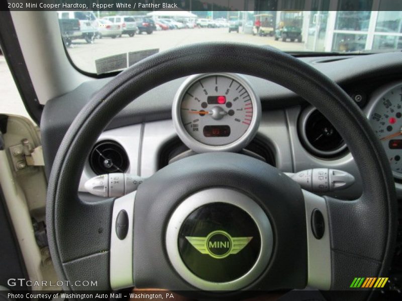 Pepper White / Panther Black 2002 Mini Cooper Hardtop