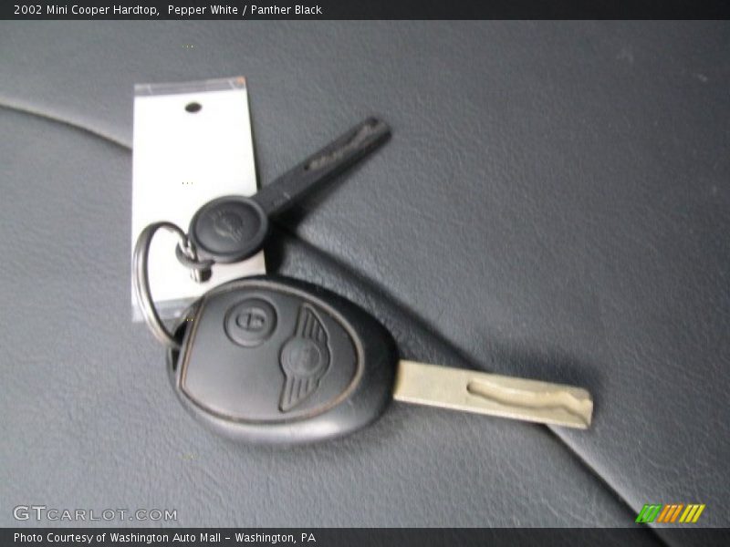 Pepper White / Panther Black 2002 Mini Cooper Hardtop