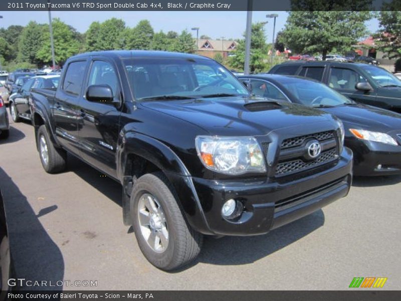 Black / Graphite Gray 2011 Toyota Tacoma V6 TRD Sport Double Cab 4x4