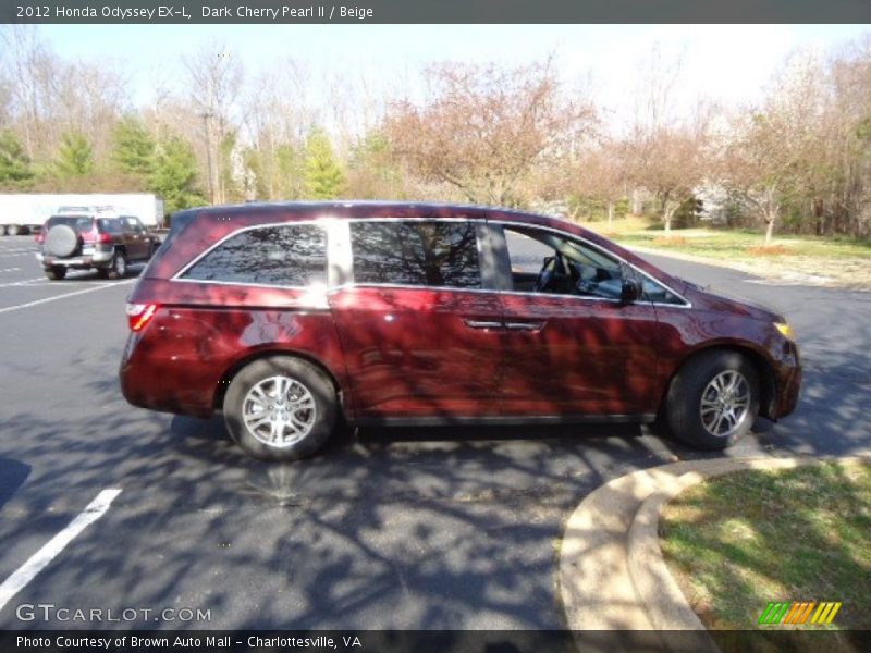 Dark Cherry Pearl II / Beige 2012 Honda Odyssey EX-L