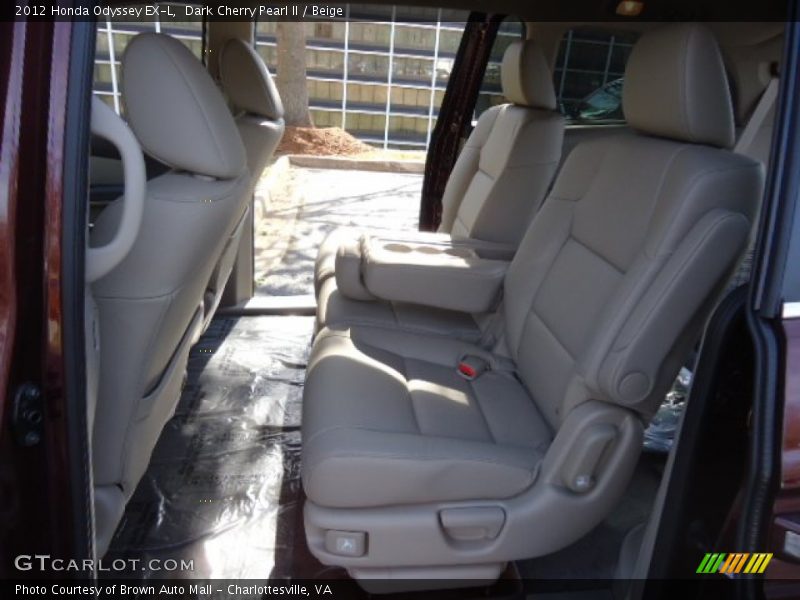 Dark Cherry Pearl II / Beige 2012 Honda Odyssey EX-L
